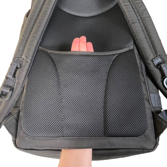 Tumi Alpha Bravo Tyndall Black Nylon Leather Utility Backpack Unisex Travel Bag - Picture 11 of 16